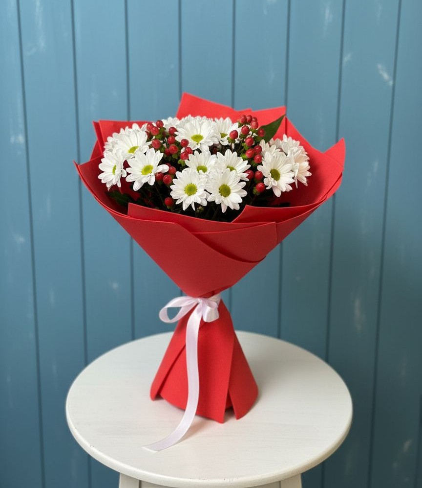 Букет цветов из: Хризантемы в Большой Джалге