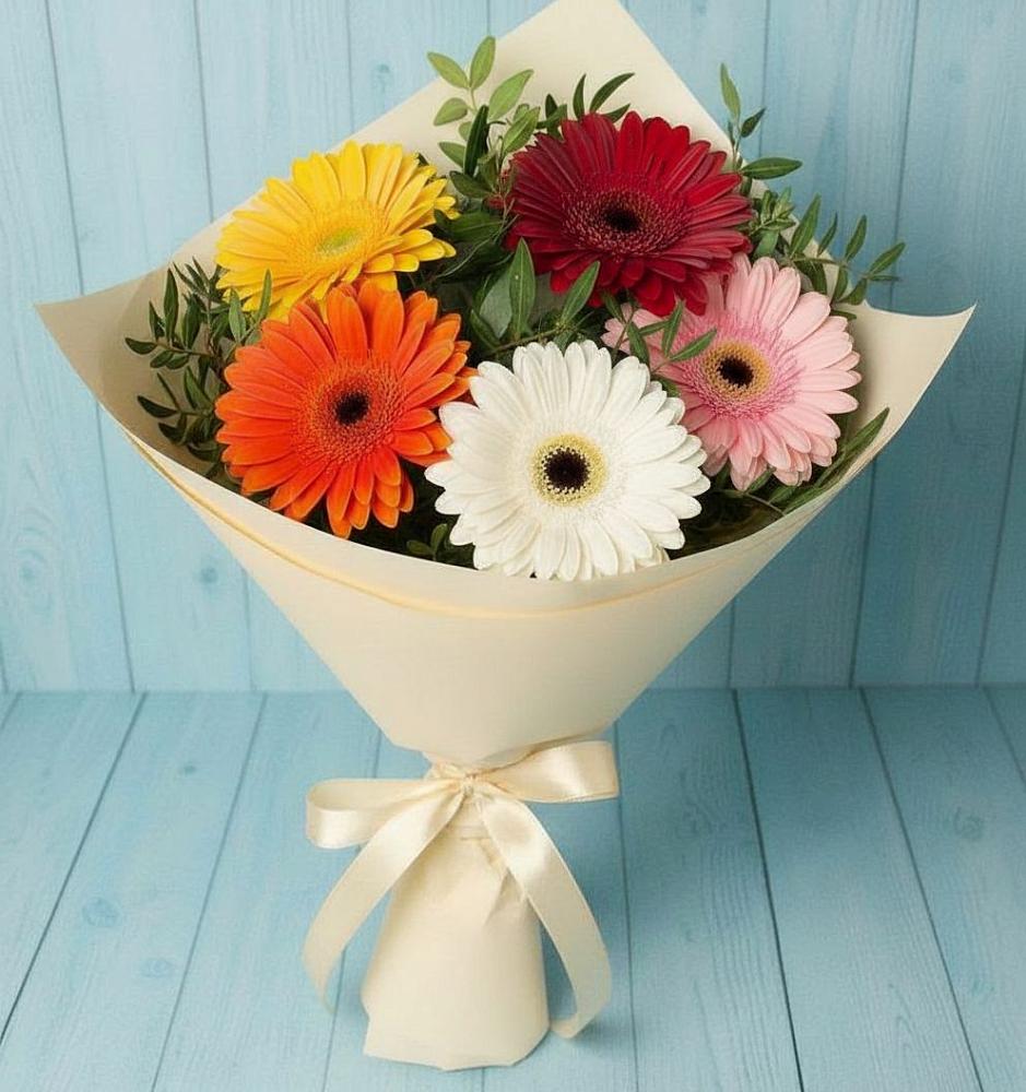 Букет цветов из: Герберы в Большой Джалге