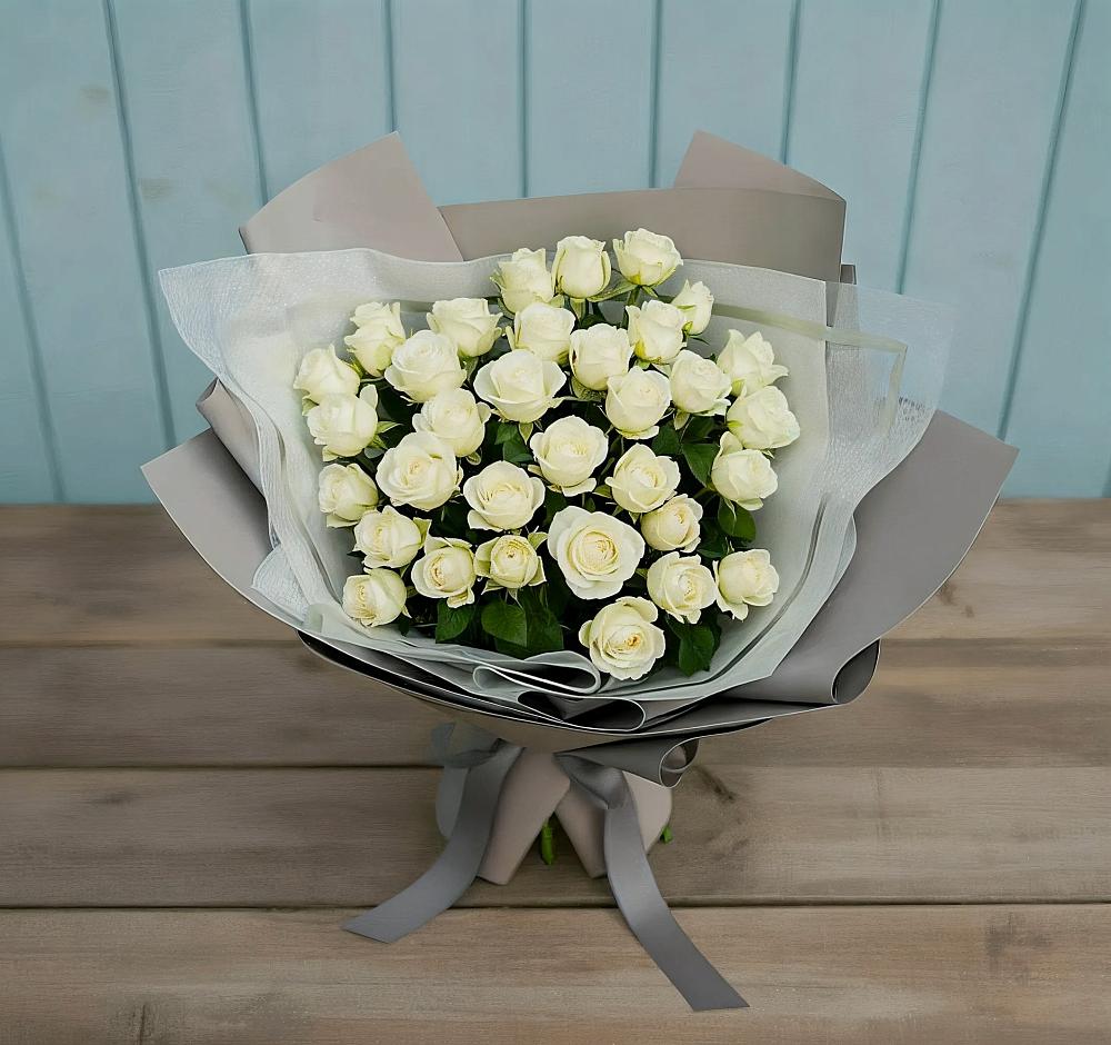 Букет Белоснежная нежность в Большой Джалге