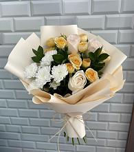 Букет цветов из:  Розы и Хризантемы в Большой Джалге
