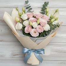 Букет цветов из:  Лизиантусы в Большой Джалге