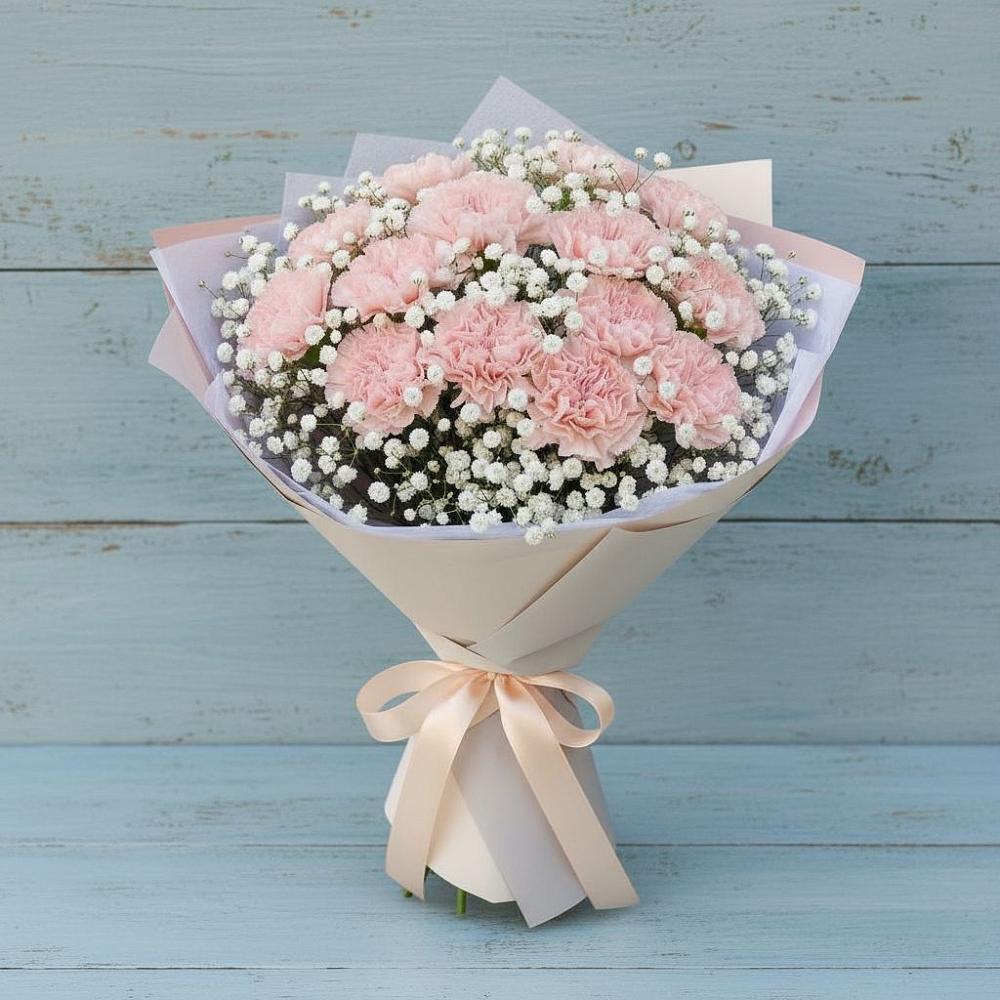 Букет цветов из: Гвоздики в Большой Джалге