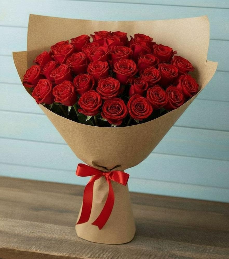 Букет Красные розы Милано в Большой Джалге