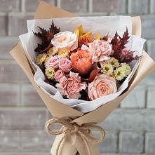 Букет цветов из:  Гвоздики, Хризантемы и Розы в Большой Джалге