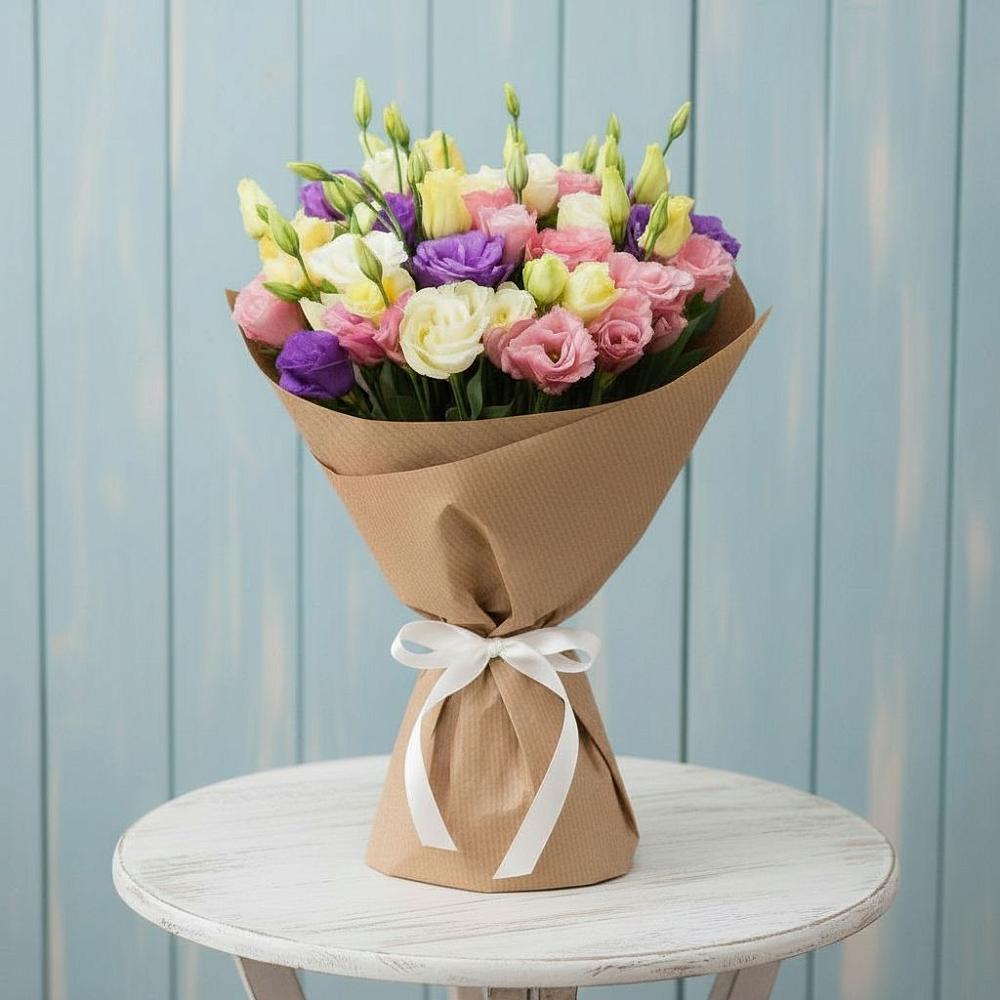 Букет цветов из: Лизиантусы в Большой Джалге