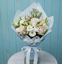 Букет цветов из:  Розы и Лизиантусы #REPLACE_PRED# Большой Джалге