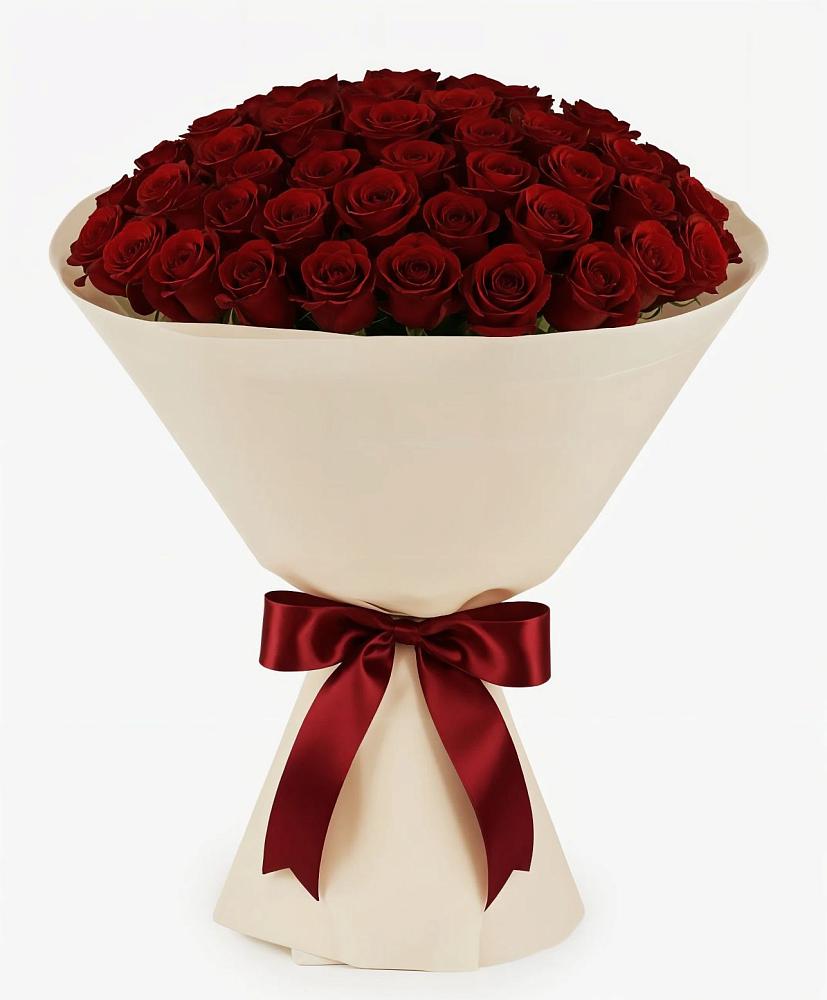 Букет 101 Бордовая роза Блэк Бакарра в Большой Джалге