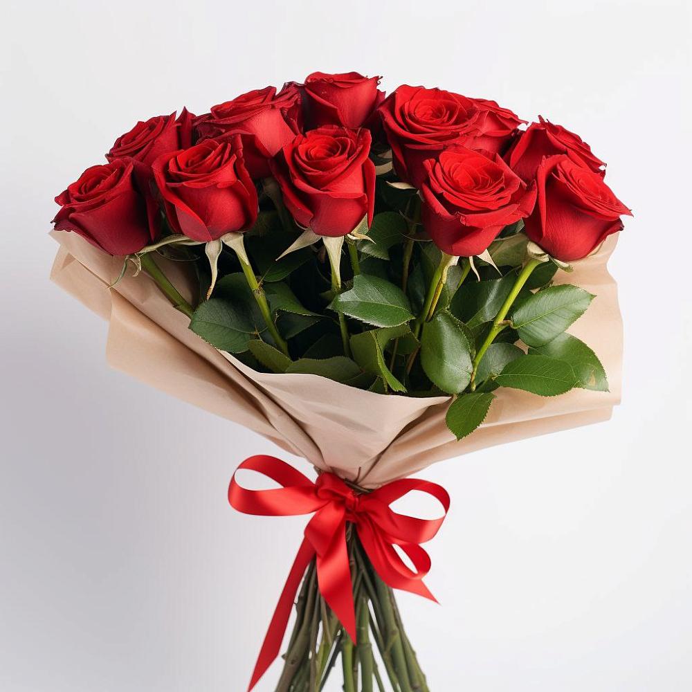 Букет 11 Красных роз Эдлесс Лав в Большой Джалге