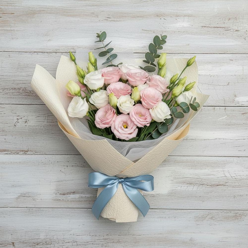 Букет цветов из: Лизиантусы в Большой Джалге